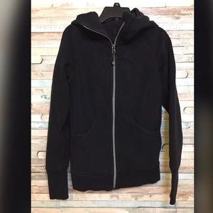 Lululemon women’s Scuba ZIP hoodie black size 2